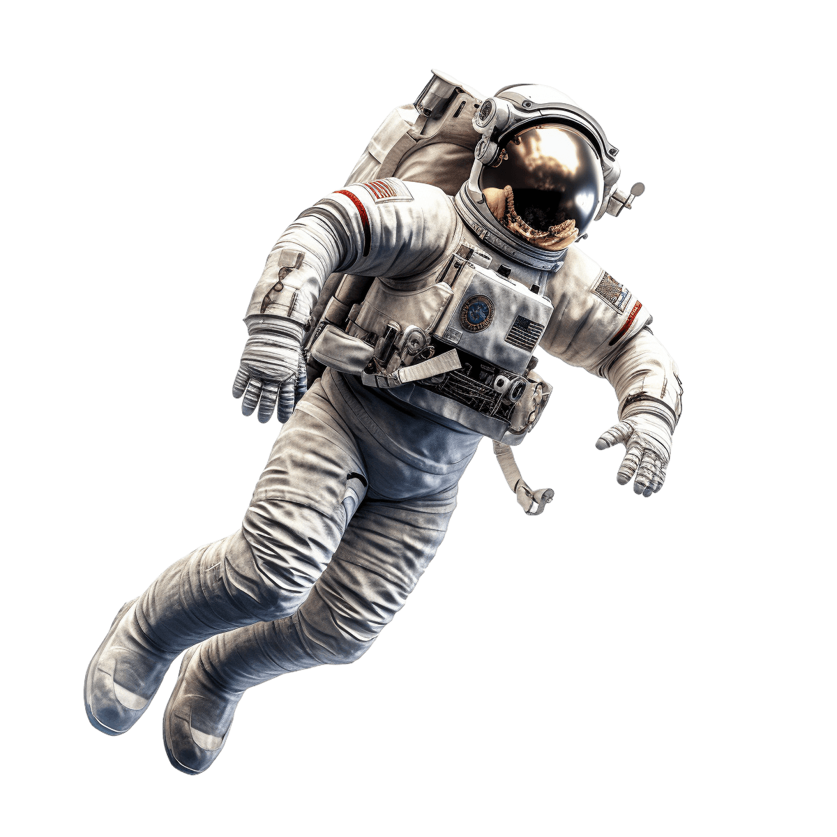 Astronauta representando a exploração da presença digital